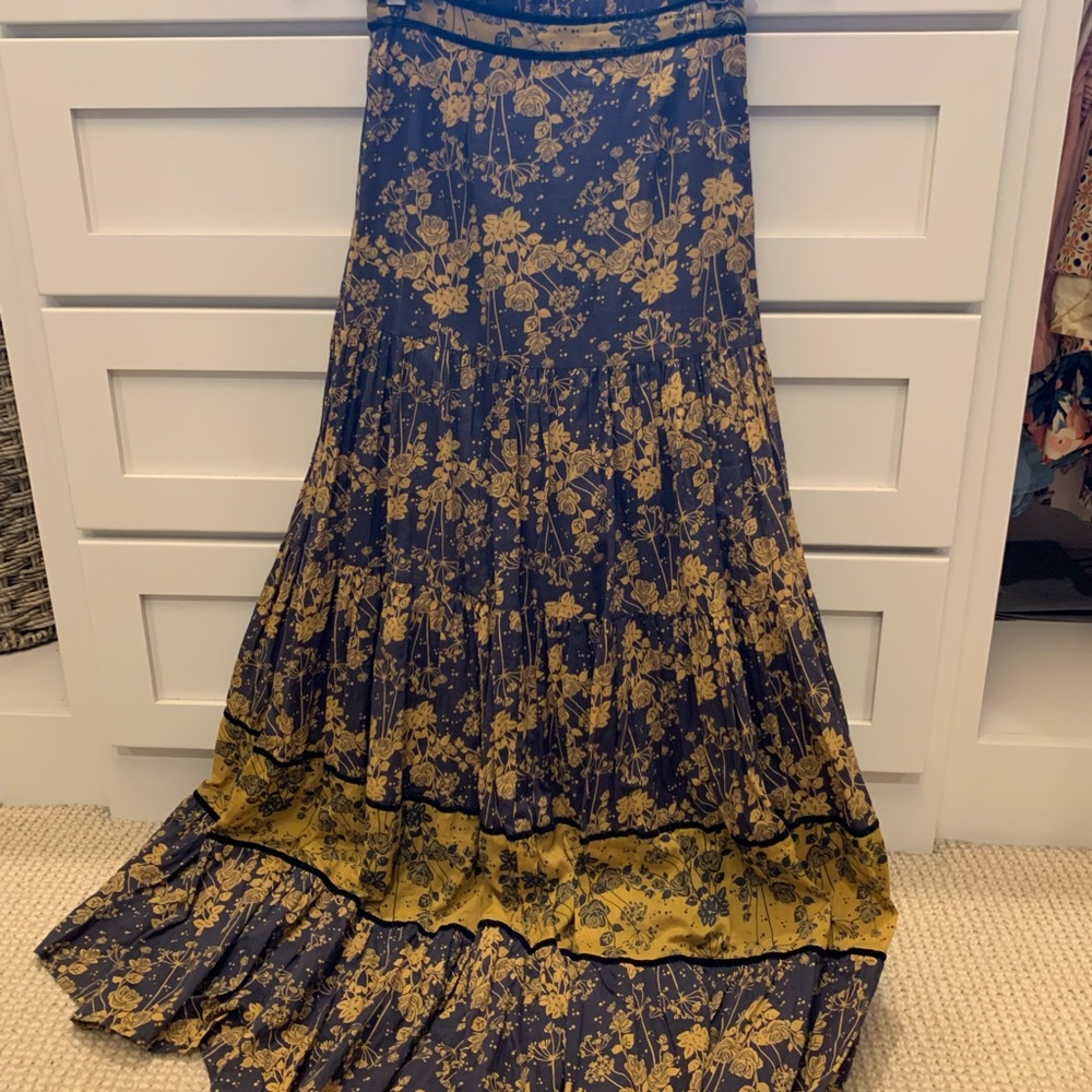 Carolina K tiered maxi skirt